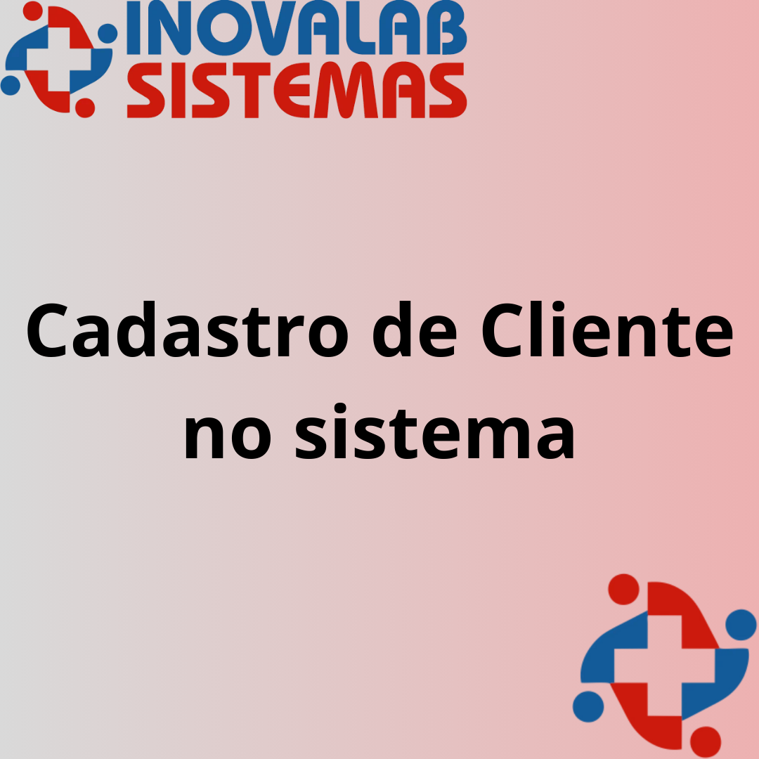 Cadastro de Cliente no sistema